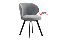 Стул Мебельсон Гудвин Т2П серый велюр/черный