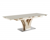 Стол обеденный Stool Group Верона раскладной 160-22090 глянцевый Бежевый