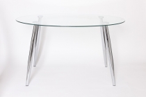 Стол Цвет мебели TBA 130 овал Прозрачный