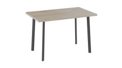 Стол обеденный Трия Невада паук Дуб Эврика/Черный матовый