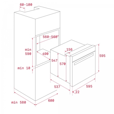Духовой шкаф Urban Teka HLB 8600 LONDON BRICK