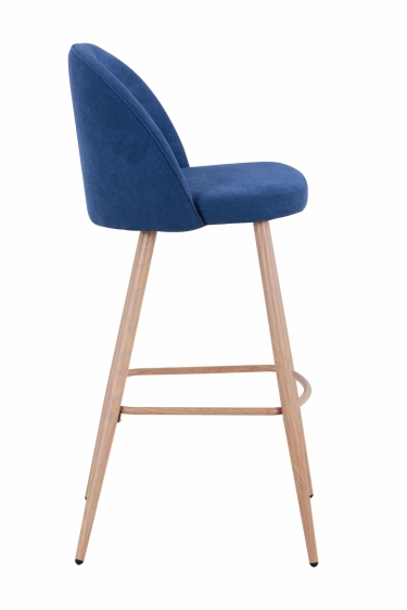 Барный стул Stool Group Лион Синий шенилл