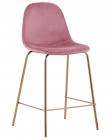Стул полубарный Stool Group Валенсия велюр Розовый золотые ножки