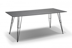 Обеденный стол 180х80 см Руссо RC658-180-80-SHT-TU10 Серый гранит