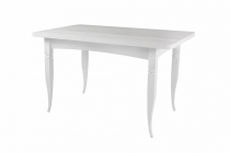 Стол раскладной Ивару Ялта-2 с резными опорами Белый Анкор светлый