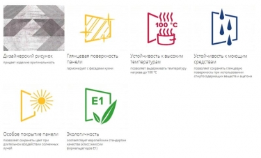 Панель стеновая высокоглянцевая Витра Бьянка СП 19