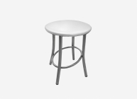 Табурет Делис Лира-Н цена за 4 шт Далас вайт/Хром