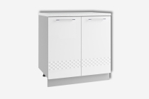 Шкаф ДСВ мебель КАПЛЯ ниж 800мм стол рабочий б/столешницы С 850800мм Белый