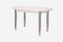 Стол Можгинский лесокомбинат раздвижной овальный ПФ-130 Сахара/Хром брифинг