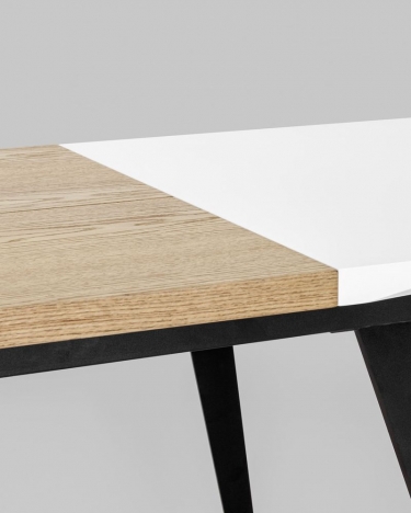Стол обеденный Stool Group Йорк раскладной 120-160 Белый