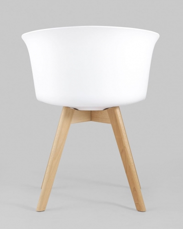 Стул пластиковый Stool Group Blossom с подушкой Белый