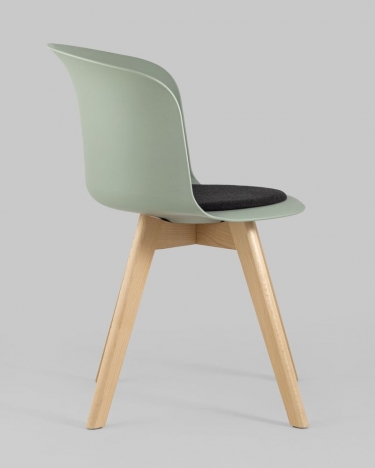 Стул пластиковый Stool Group Blossom с подушкой Серо-зеленый