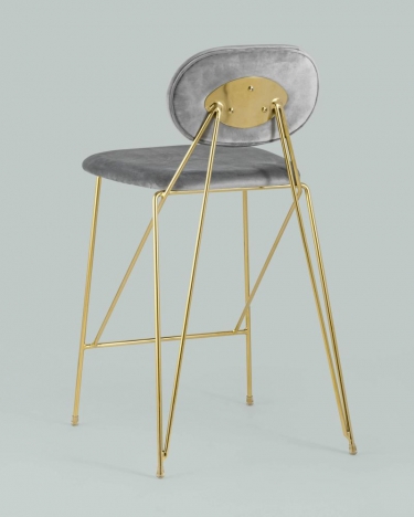 Стул Stool Group Элис полубарный Светло-серый
