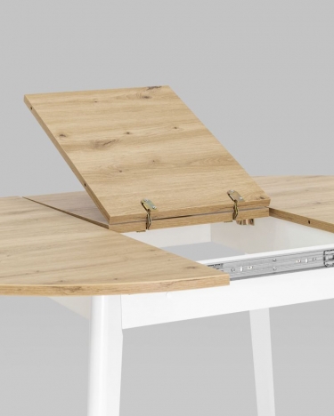 Стол раздвижной Stool Group Rondo 100-135 Дуб/белый