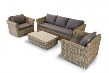 Лаунж-зона 4sis Капучино KS3С2T-4-SET Соломенный
