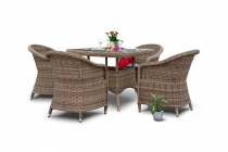 Обеденная группа 4sis Фредо FC4T-5-SET Соломенный