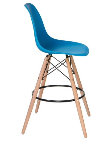 Стул барный DOBRIN DOBRIN DSW BAR Голубой BE-02