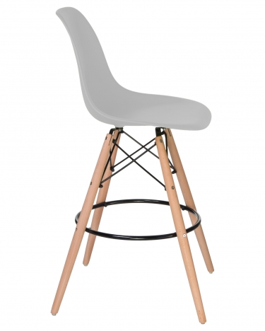 Стул барный DOBRIN DOBRIN DSW BAR Светло-серый GR-01