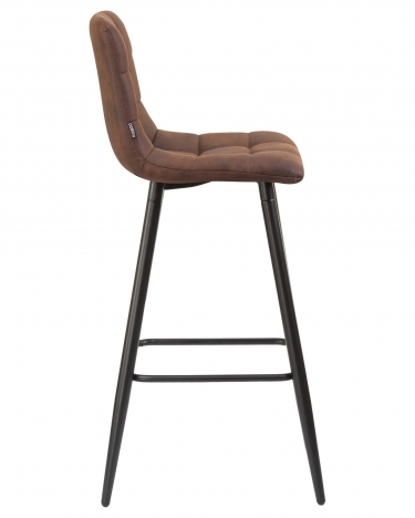 Стул барный DOBRIN DOBRIN NICOLE Коричневая микрофибра PK-03