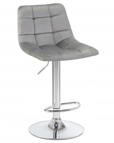 Стул барный DOBRIN DOBRIN TAILOR Серый велюр MJ9-75