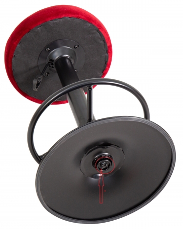 Табурет барный DOBRIN DOBRIN BRUNO BLACK велюр Бордовый MJ9-43