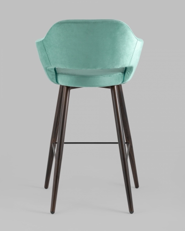 Стул барный Stool Group Саймон Б велюр Морской