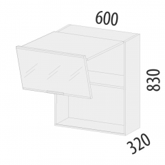 Шкаф-витрина кухонный с системой плавного закрывания Дакота 103.80
