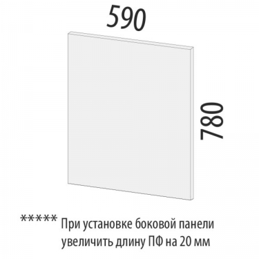 Панель боковая лев/прав Витра Дакота 103.93