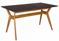 Стол R-home Нарвик раскладной 140-180 ОРЕХ-Мрамор Графит