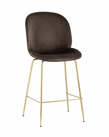 Стул полубарный Stool Group Beetle со спинкой gold Коричневый