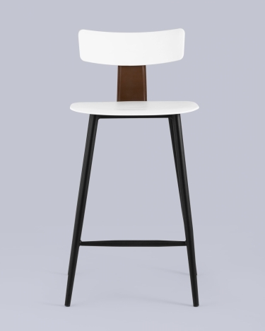 Стул полубарный Stool Group ANT Б пластиковый Белый