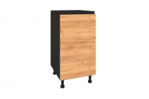 Тумба кухонная 450 Любимый дом Шервуд ЛД 281.030.000.003 Черная Дуб золотой