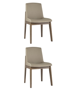 Комплект из двух стульев LOKI 2 шт экокожа Бежевый