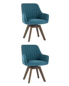 Комплект из двух стульев MANS 2шт. Бирюзовый с функцией вращения