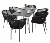 Обеденная группа на 6 персон 4sis Милан Indoor-4SiS-2419 dark