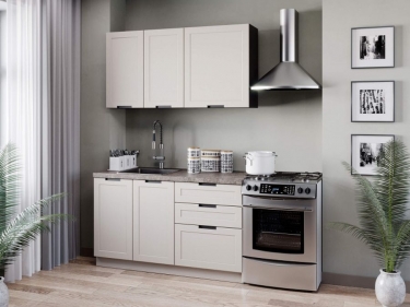 Тумба кухонная 800 с 2 ящиками ЛЮКС 4 Любимый дом Джамис ЛД 296.150.000.136 Черный Кашмир