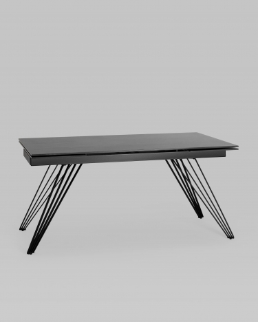 Обеденный стол раскладной Stool Group Пандора 160-240 Черный мрамор