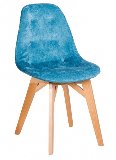 Стул R-home EAMES Блю/Натуральный Дуб