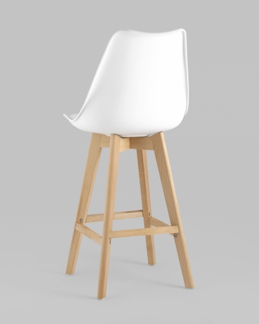 Стул барный Stool Group FRANKFURT экокожа Белый