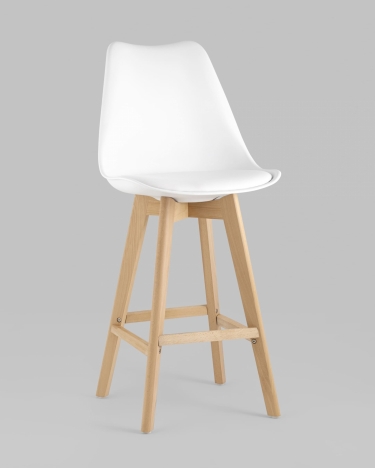 Стул барный Stool Group FRANKFURT экокожа Белый