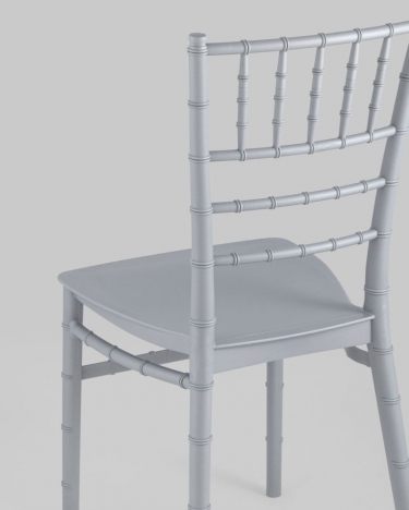 Стул Stool Group Chiavari Кьявари пластик Серебряный
