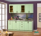 Кухонный гарнитур Веста 2,0 МАГ-РИВЕР Зеленая патина/Белый