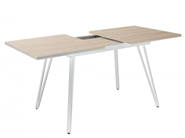 Стол раскладной R-home Диего 140-180 white Дуб