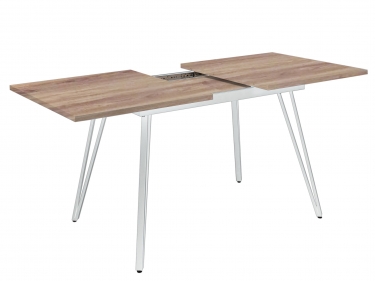 Стол раскладной R-home Диего 140-180 white Натур орех