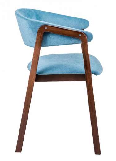 Стул R-home Dalia Soft Блю/ТемныйОрех