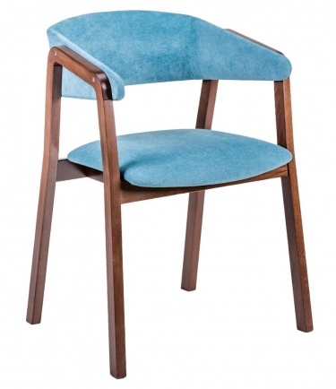 Стул R-home Dalia Soft Блю/ТемныйОрех