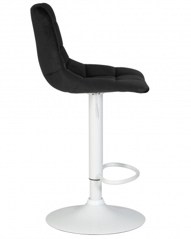 Стул барный DOBRIN DOBRIN TAILOR WHITE Черный велюр MJ9-101