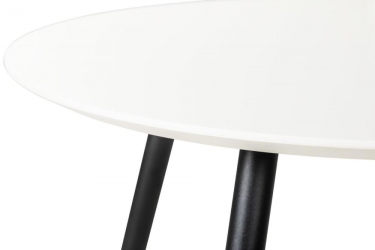 Стол R-home Месси d960 Белый со скосом