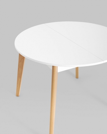 Стол раздвижной Stool Group Rondo 100-135 Бук/белый