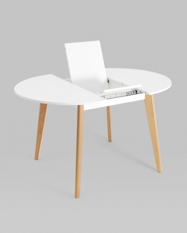 Стол раздвижной Stool Group Rondo 100-135 Бук/белый